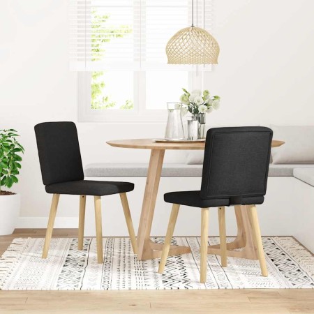 Sillas de comedor 2 unidades tela negro von , Essstühle - Ref: Foro24-4101199, Preis: 103,21 €, Rabatt: %