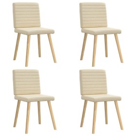 Sillas de comedor 4 unidades tela color crema by , dining chairs - Ref: Foro24-3315281, Price: 200,81 €, Discount: %