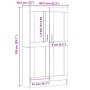 Estantería madera ingeniería madera envejecida 82,5x30,5x150 cm von , Bücherregale und Regale - Ref: Foro24-3345215, Preis: 1...