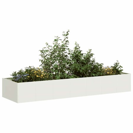 Jardinera acero blanco 280x80x40 cm von , Töpfe und Pflanzgefäße - Ref: Foro24-860760, Preis: 143,26 €, Rabatt: %
