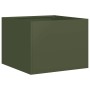 Jardinera acero verde oliva 40x40x30 cm von , Töpfe und Pflanzgefäße - Ref: Foro24-860797, Preis: 43,16 €, Rabatt: %
