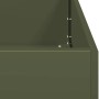 Jardinera acero verde oliva 40x40x30 cm von , Töpfe und Pflanzgefäße - Ref: Foro24-860797, Preis: 43,16 €, Rabatt: %