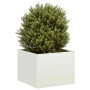Jardinera acero blanco 40x40x30 cm von , Töpfe und Pflanzgefäße - Ref: Foro24-860795, Preis: 49,13 €, Rabatt: %