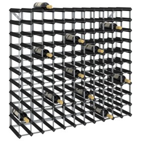 Weinregal für 120 Flaschen aus massivem schwarzem Kiefernholz von vidaXL, Weinregale - Ref: Foro24-325917, Preis: 191,85 €, R...