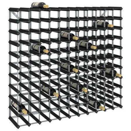 Botellero para 120 botellas madera maciza de pino negro de vidaXL, Botelleros - Ref: Foro24-325917, Precio: 185,57 €, Descuen...