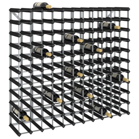 Weinregal für 120 Flaschen aus massivem schwarzem Kiefernholz von vidaXL, Weinregale - Ref: Foro24-325917, Preis: 191,85 €, R...