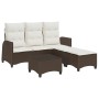 Set de sofás de jardín en forma de L con cojines 3 pzas marrón by , Garden sets - Ref: Foro24-3328639, Price: 376,73 €, Disco...