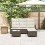 Set de sofás de jardín en forma de L con cojines 3 pzas marrón by , Garden sets - Ref: Foro24-3328639, Price: 376,73 €, Disco...