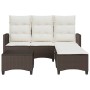 Set de sofás de jardín en forma de L con cojines 3 pzas marrón by , Garden sets - Ref: Foro24-3328639, Price: 376,73 €, Disco...