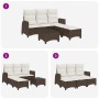 Set de sofás de jardín en forma de L con cojines 3 pzas marrón by , Garden sets - Ref: Foro24-3328639, Price: 376,73 €, Disco...