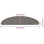 Alfombrilla autoadhesiva escalera 20 uds gris 65x22,5x3,5 cm de , Alfombrillas para escalones - Ref: Foro24-3365911, Precio: ...