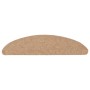 Alfombrilla autoadhesiva escalera 20 uds beige 65x22,5x3,5 cm