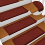 Alfombrilla autoadhesiva escalera 30 uds rojo 65x21x4 cm by , Stair mats - Ref: Foro24-3365695, Price: 83,64 €, Discount: %