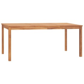 Mesa de comedor de jardín madera maciza de teca 180x90x77 cm