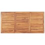 Mesa de comedor de jardín madera maciza de teca 180x90x77 cm