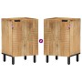 Mueble de baño madera maciza mango marrón 38x33,5x58 cm by , Bathroom furniture - Ref: Foro24-4017741, Price: 88,60 €, Discou...