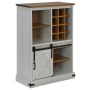 Vinoteca HALDEN con botelleros y puerta corredera blanco pino von , Wein- und Spirituosenschränke - Ref: Foro24-4018446, Prei...