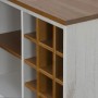 Vinoteca HALDEN con botelleros y puerta corredera blanco pino von , Wein- und Spirituosenschränke - Ref: Foro24-4018446, Prei...
