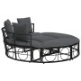 Tumbona cama de jardín sin capota ratán PE negro by , Outdoor beds - Ref: Foro24-4108236, Price: 290,33 €, Discount: %
