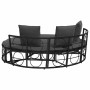 Tumbona cama de jardín sin capota ratán PE negro by , Outdoor beds - Ref: Foro24-4108236, Price: 290,33 €, Discount: %
