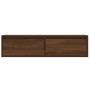 Mueble de TV con luces LED roble marrón 100X35,5x25 cm by , TV Furniture - Ref: Foro24-860244, Price: 85,55 €, Discount: %