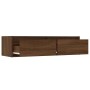 Mueble de TV con luces LED roble marrón 100X35,5x25 cm by , TV Furniture - Ref: Foro24-860244, Price: 85,55 €, Discount: %