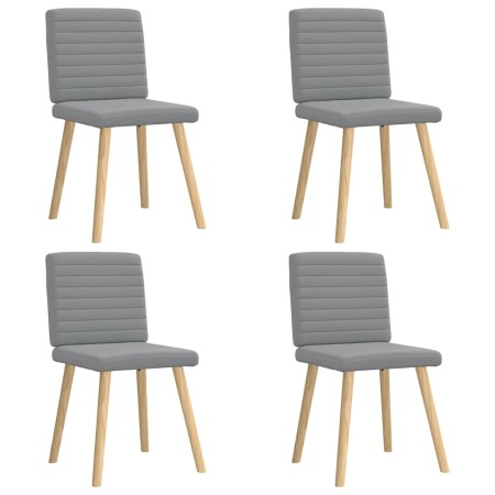 Sillas de comedor 4 unidades tela gris claro de , Sillas de comedor - Ref: Foro24-3315274, Precio: 200,74 €, Descuento: %