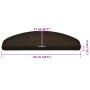 Alfombrilla autoadhesiva escalera 30 uds marrón 65x21x4cm by , Stair mats - Ref: Foro24-3365662, Price: 89,50 €, Discount: %