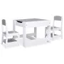 Kinder-Tisch mit 2 Stühlen aus weißem MDF. von vidaXL, Möbelsets für Babys und Kleinkinder - Ref: Foro24-80283, Preis: 111,72...
