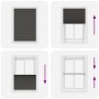 Estor Plisado negro 100x100 cm Tela Ancho 99,4 cm Poliéster by , Blinds and blinds - Ref: Foro24-4015126, Price: 21,39 €, Dis...
