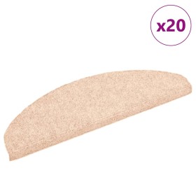 Alfombrilla autoadhesiva escalera 20 uds crema 65x21x4 cm de , Alfombrillas para escalones - Ref: Foro24-3365643, Precio: 50,...