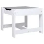 Kinder-Tisch mit 2 Stühlen aus weißem MDF. von vidaXL, Möbelsets für Babys und Kleinkinder - Ref: Foro24-80283, Preis: 111,72...