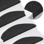 Alfombrilla autoadhesiva escalera 30 uds negro 65x22,5x3,5 cm de , Alfombrillas para escalones - Ref: Foro24-3365907, Precio:...
