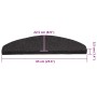 Alfombrilla autoadhesiva escalera 30 uds negro 65x22,5x3,5 cm de , Alfombrillas para escalones - Ref: Foro24-3365907, Precio:...
