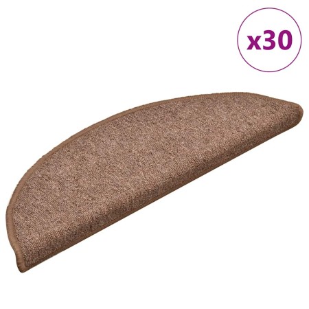 Alfombrilla escalera 30 uds marrón 56x17x3 cm von , Treppenmatten - Ref: Foro24-3365744, Preis: 120,99 €, Rabatt: %