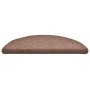 Alfombrilla escalera 30 uds marrón 56x17x3 cm de , Alfombrillas para escalones - Ref: Foro24-3365744, Precio: 121,36 €