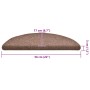 Alfombrilla escalera 30 uds marrón 56x17x3 cm von , Treppenmatten - Ref: Foro24-3365744, Preis: 120,99 €, Rabatt: %