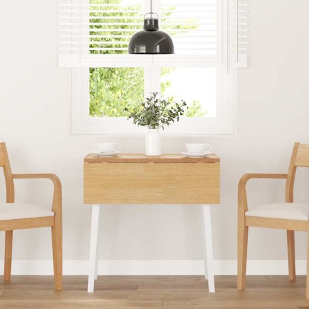 Mesa de comedor de madera maciza de caucho blanco von , Küchen- und Esstische - Ref: Foro24-4102532, Preis: 131,48 €, Rabatt: %