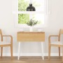 Mesa de comedor de madera maciza de caucho blanco von , Küchen- und Esstische - Ref: Foro24-4102532, Preis: 131,48 €, Rabatt: %
