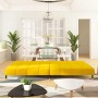 Sofá cama de 2 plazas terciopelo amarillo by , Sofas - Ref: Foro24-375881, Price: 253,56 €, Discount: %