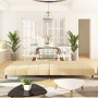 Sofá cama de 2 plazas terciopelo color crema by , Sofas - Ref: Foro24-375883, Price: 245,90 €, Discount: %