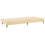 Sofá cama de 2 plazas terciopelo color crema by , Sofas - Ref: Foro24-375883, Price: 245,90 €, Discount: %