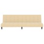 Sofá cama de 2 plazas terciopelo color crema by , Sofas - Ref: Foro24-375772, Price: 239,27 €, Discount: %