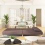 Sofá cama de 2 plazas con dos almohadas tela gris taupe by , Sofas - Ref: Foro24-375897, Price: 227,59 €, Discount: %