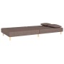 Sofá cama de 2 plazas con dos almohadas tela gris taupe by , Sofas - Ref: Foro24-375897, Price: 227,59 €, Discount: %