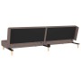 Sofá cama de 2 plazas con dos almohadas tela gris taupe by , Sofas - Ref: Foro24-375897, Price: 227,59 €, Discount: %
