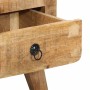 Mesita de noche de madera maciza de mango rugosa 40x32x46 cm by , Nightstands - Ref: Foro24-4104511, Price: 124,24 €, Discoun...