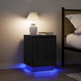 Mesillas de noche con luces LED 2 uds negro 38x34x50 cm von , Nachttische - Ref: Foro24-861268, Preis: 83,20 €, Rabatt: %