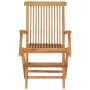 Folding garden chairs 3 units solid teak wood by vidaXL, Garden chairs - Ref: Foro24-315444, Price: 230,21 €, Discount: %