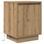 Mesitas de noche con luces LED 2 uds roble artisan 38x34x50 cm by , Nightstands - Ref: Foro24-861282, Price: 79,64 €, Discoun...